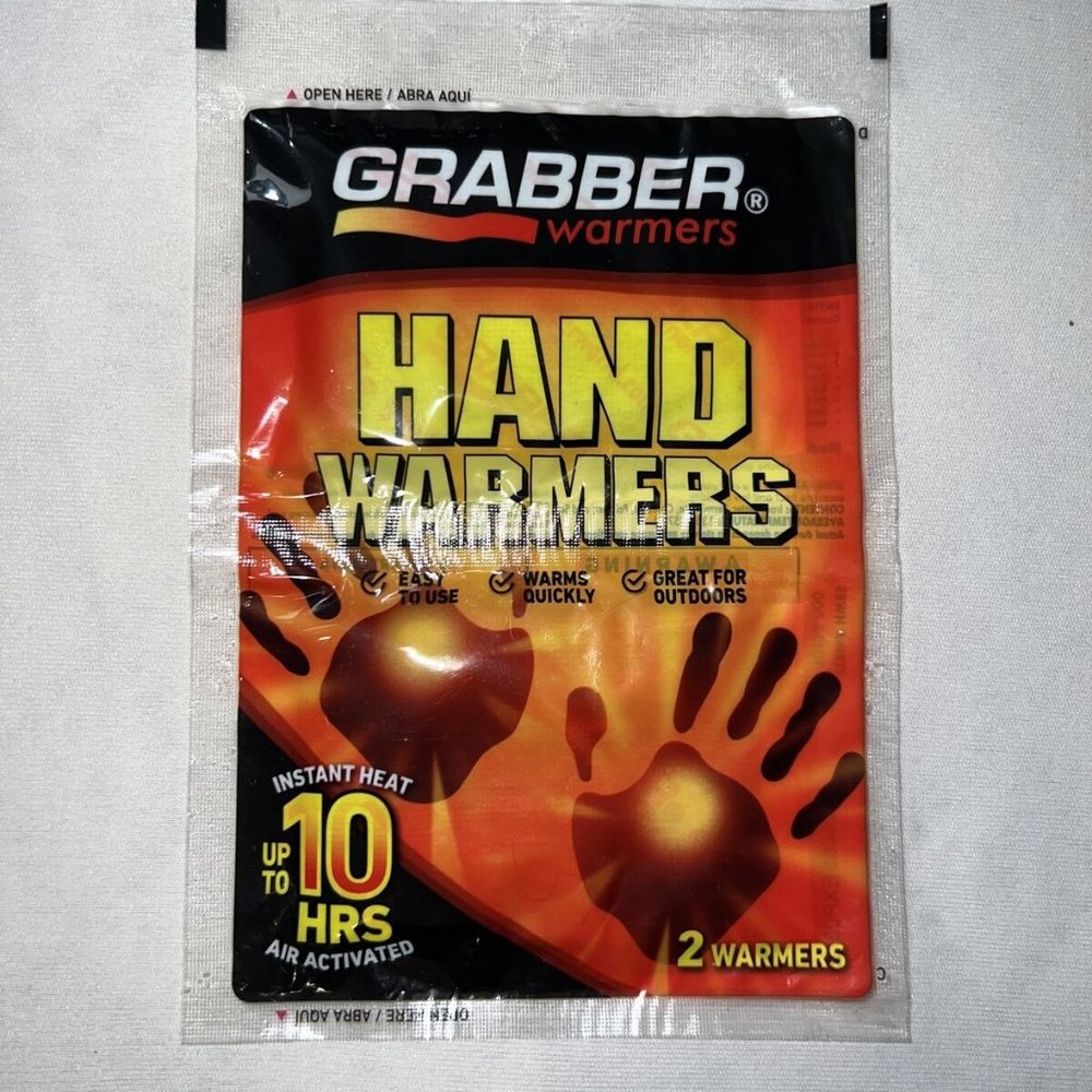 Grabber Hand Warmer - Up To 10 Hours Air Activated (2 in each pack) - Lot of 10